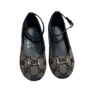 Gucci Monogram Print Ballerina Shoes Size EU 24